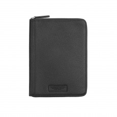 SPALDING & BROS. Porta blocco A5 zip Vermont nero